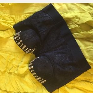 Studded Lacy Bustier